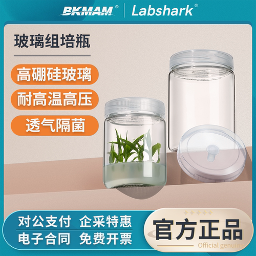 Labshark玻璃组培瓶植物组织培养
