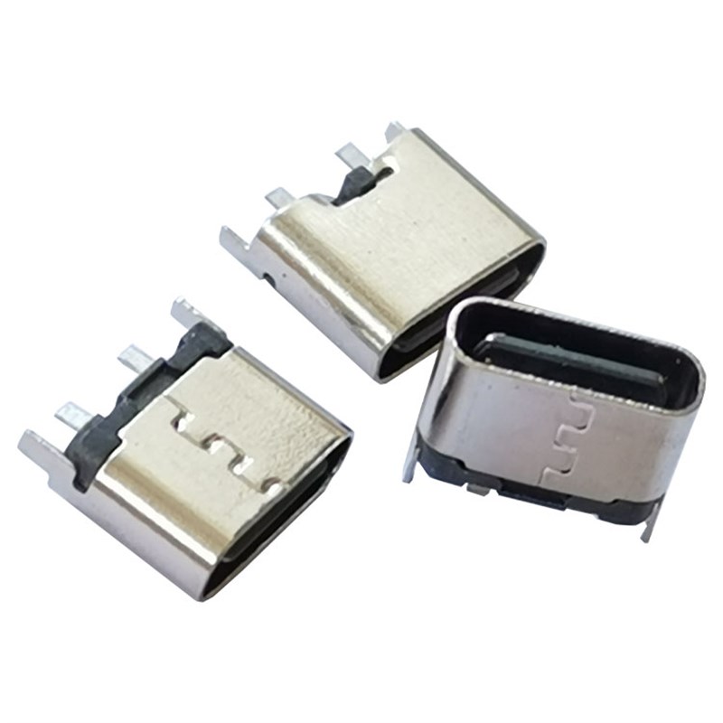 6.5/6.8/8.8/9.3/10.0/10.5type-c连接器2针立式插板2P充电款母座