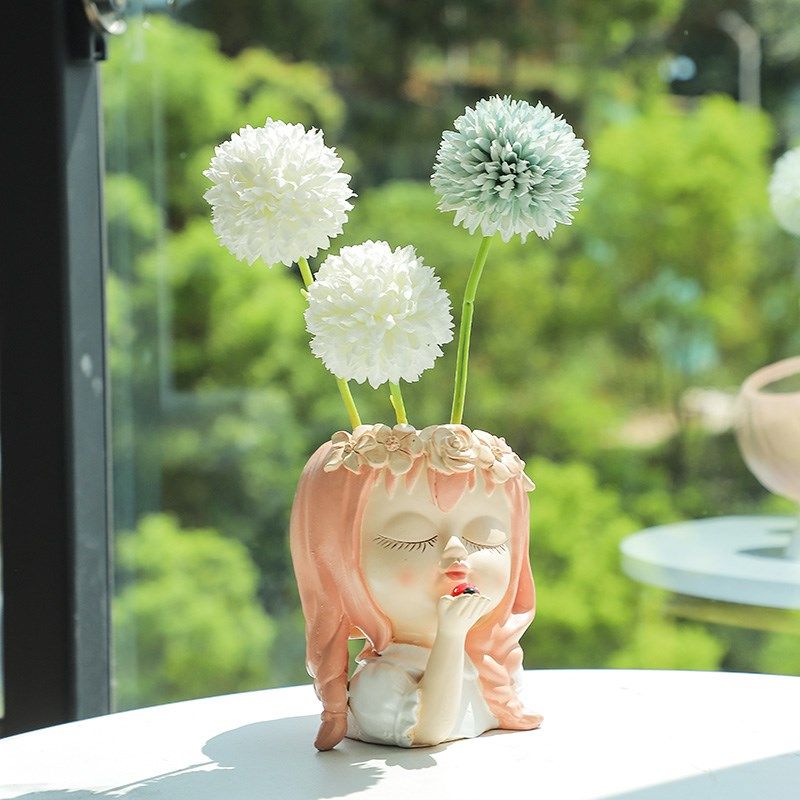 北欧家居装饰客厅摆件花瓶小仙女创意个性可爱少女心多肉干花花盆,童装/婴儿装/亲子装,儿童装饰手表,淘宝优惠券,粉丝福利购,淘宝优惠卷
