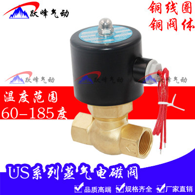 全铜二位二通蒸气电磁阀 US-50 2L500-50 2寸耐高温过水阀蒸气阀