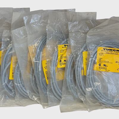 10 TURCK RK 4T2  RK4T2 EURO FAST CORDSET CABLES SINGLEENDED