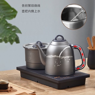 手柄上水壶电热烧水茶台一体家用抽水煮茶器具套装 全自动新式 茶炉