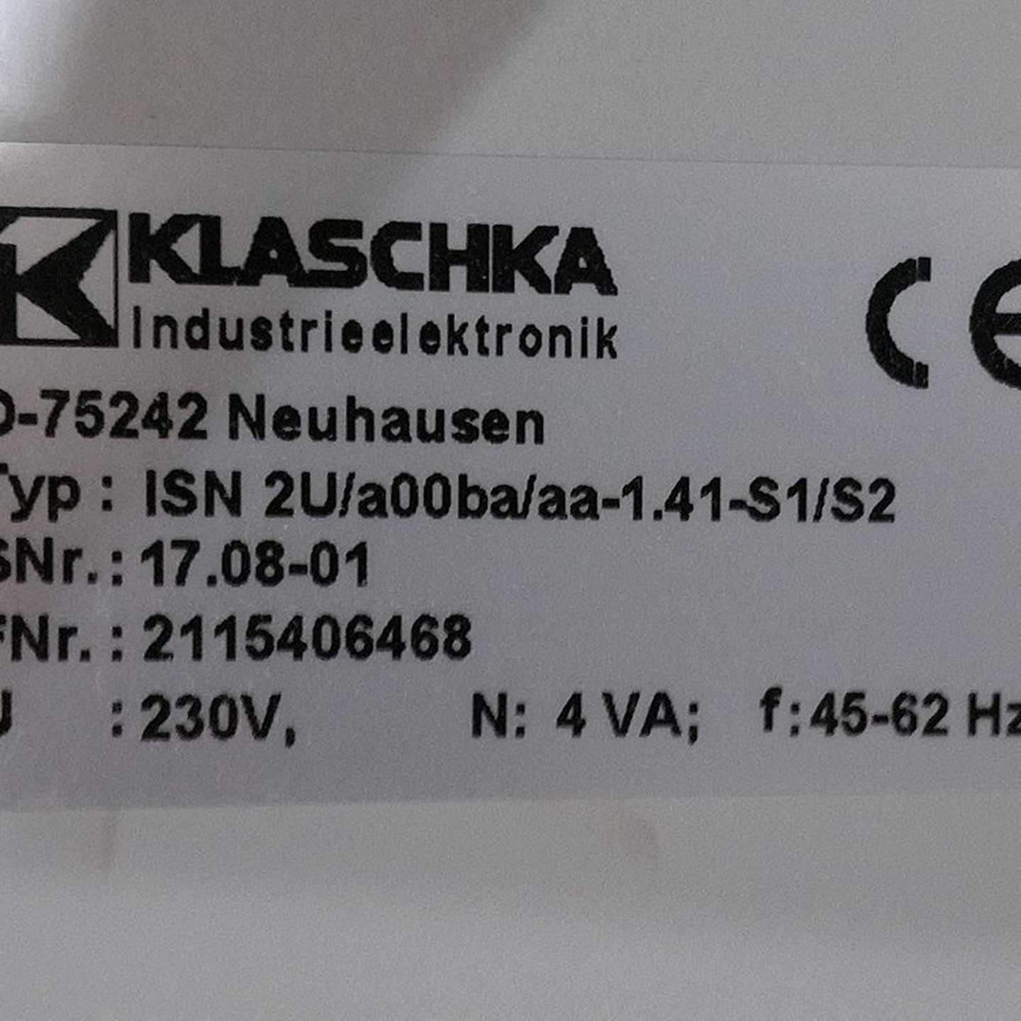 Klaschka感应开关接近b开关传感器IAD-18mg85b5-1NT1A2m原装