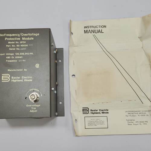 BASLER ELECTRIC UFOV Unterfrequenzberspannungsschutzmodul 90