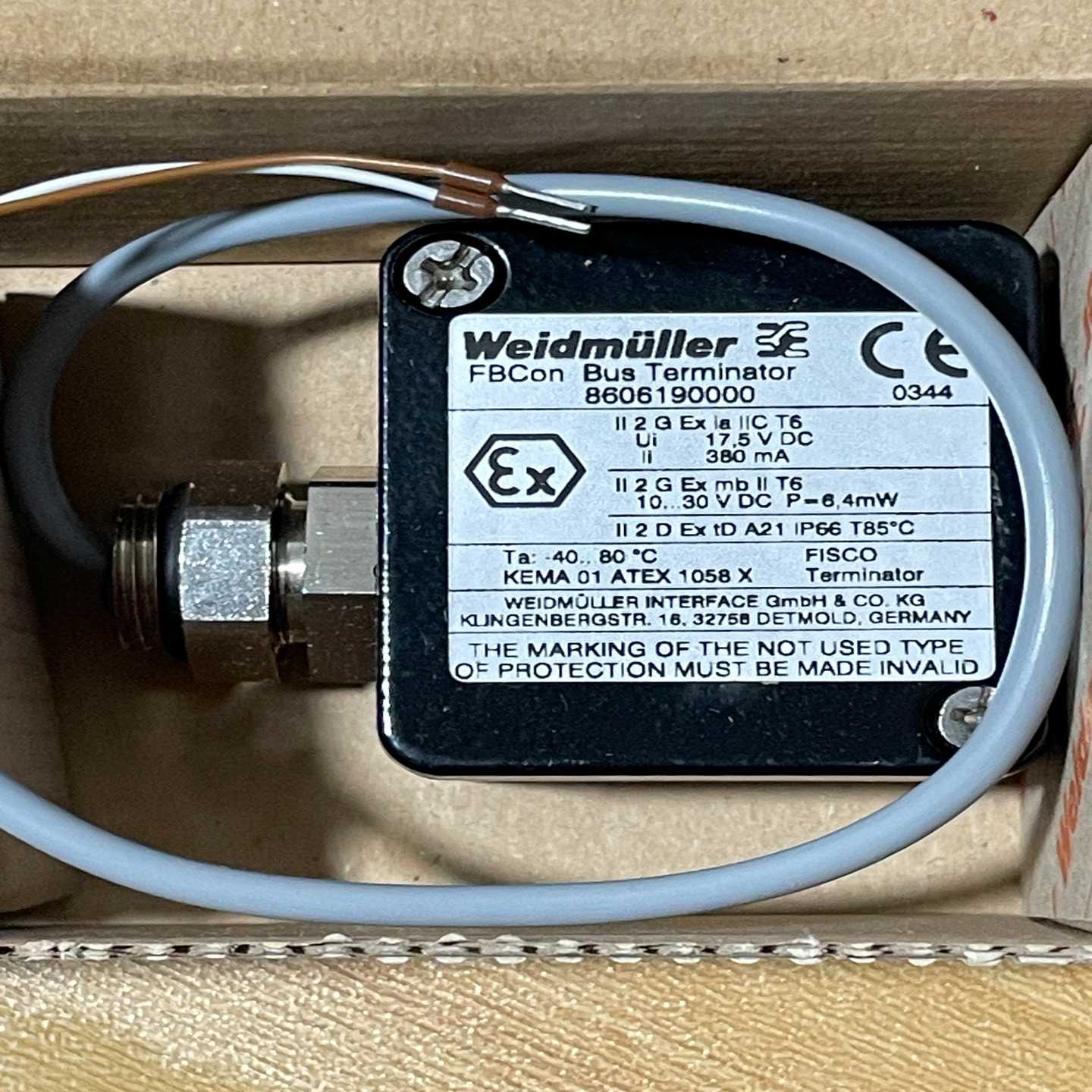 WeidmuIIer魏德米勒FBCon总线终端860619询价