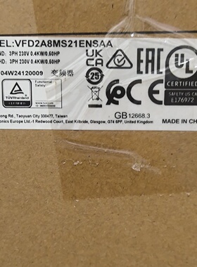 台达变频器VFD2A8MS21ENSAA-议价