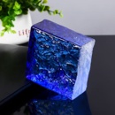 超白玻璃砖水晶砖透明方形隔断墙卫生间网红艺术实心双面冰纹砖块