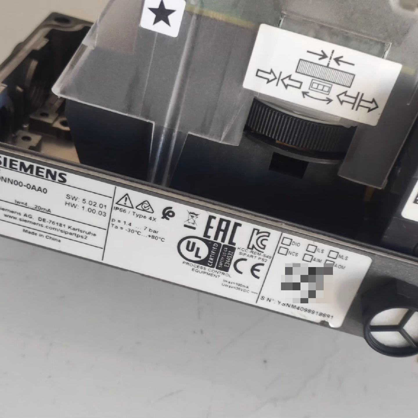 西门子定位器 双作用 6DR5020-0NN00-0AA0--议价商品