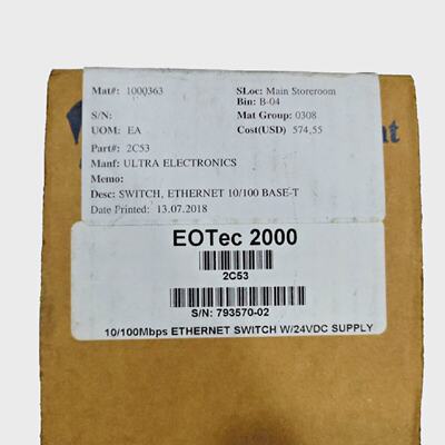 *NEW* Weed Instrument 2C53 EOTec 2000 Ethernet Unmanaged Swi