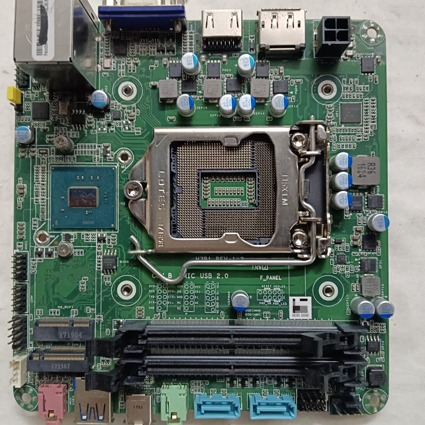 工控主板，型号H3B1，REV:1.2，尺寸约14*15cm议价