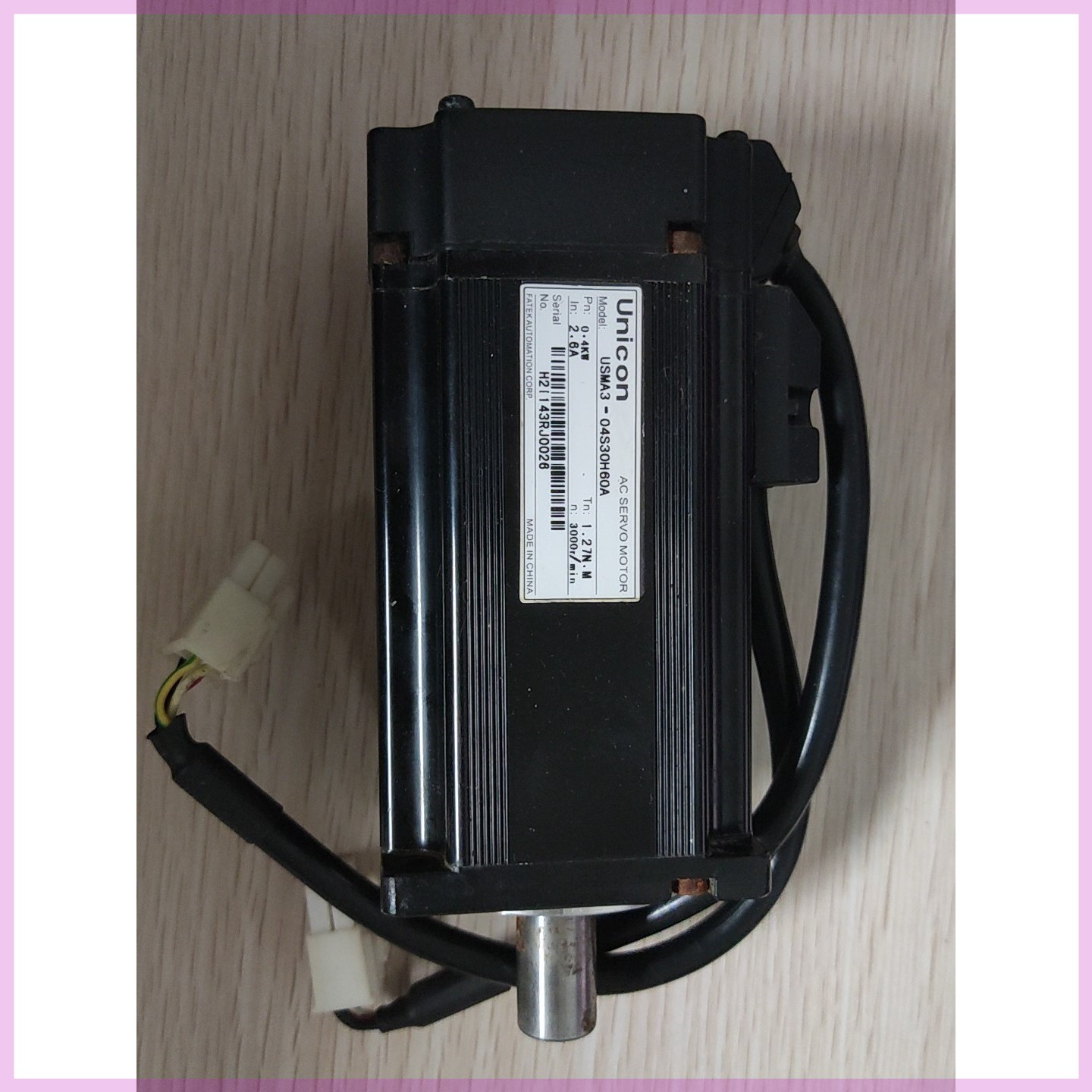 售前询价USMA3-04S30H60A伺服电机原装拆机