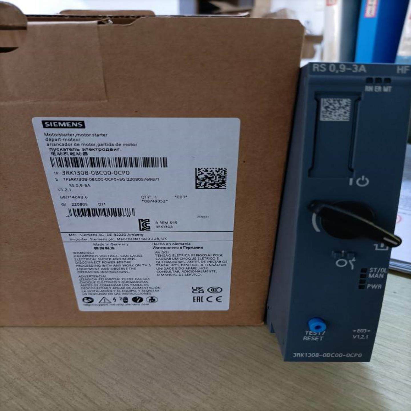 3RK1308-0BC00-0CP0西门子马达起动器全新原装正品现货包邮