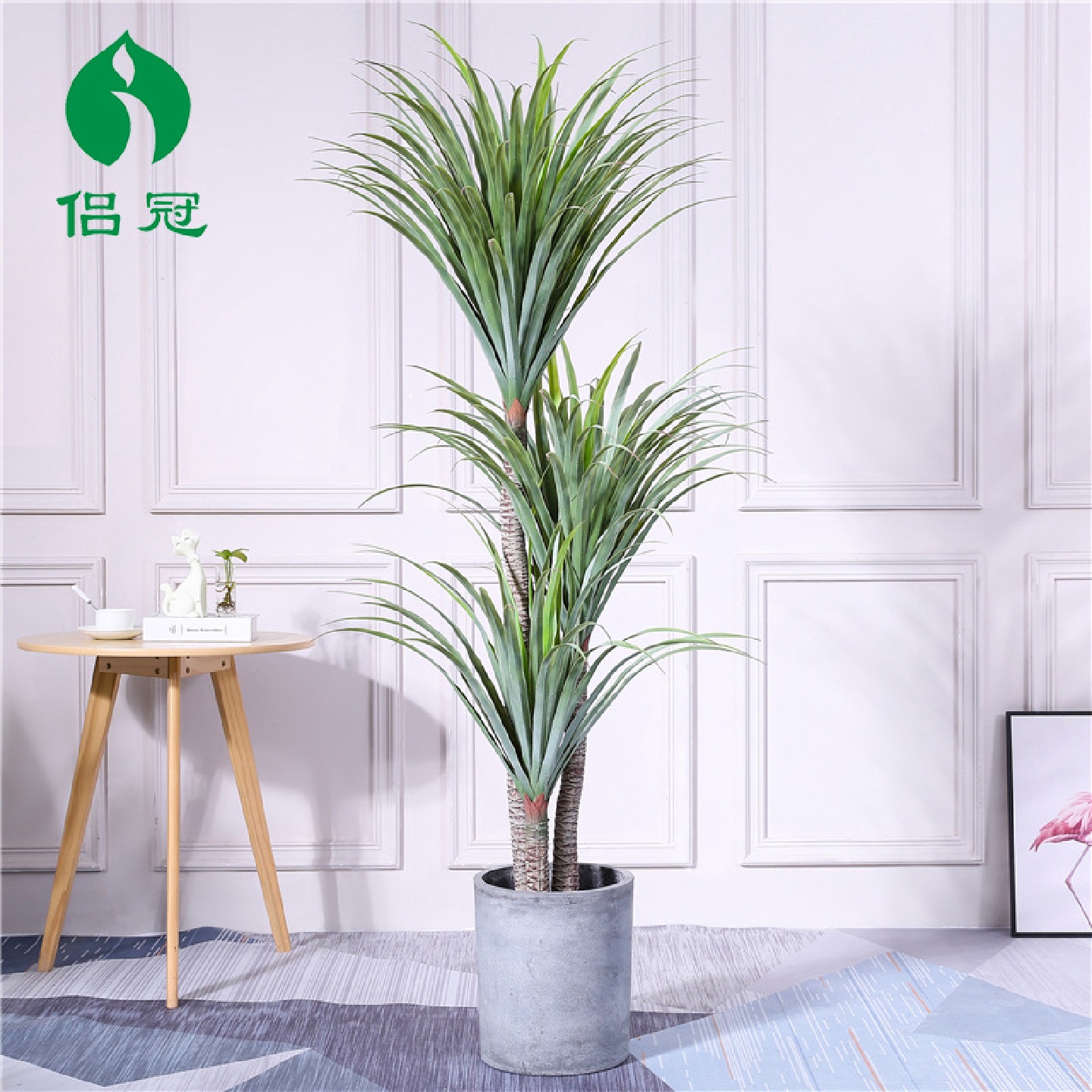现代仿真龙血树剑兰室内大型绿植盆栽千年木假马尾铁橱窗装饰绿植