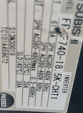 【议价】三菱变频器F700系列风机型FRF74018.5kC