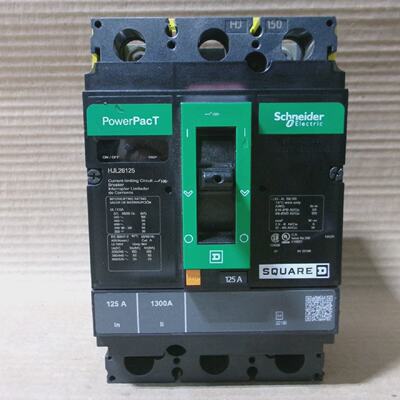 New Square D HJL HJL26125 2 Pole 125 Amp 600V Circuit Breake