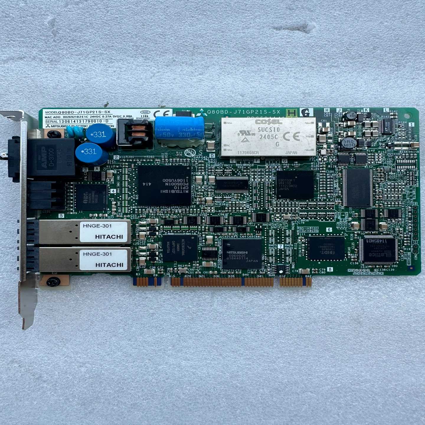 议价~三菱PLC模块PC端光纤通讯板卡Q80BD-J71GP21S