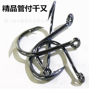 管付千又鱼钩带圈鱼钩厂家批发 加硬材料海钓散装