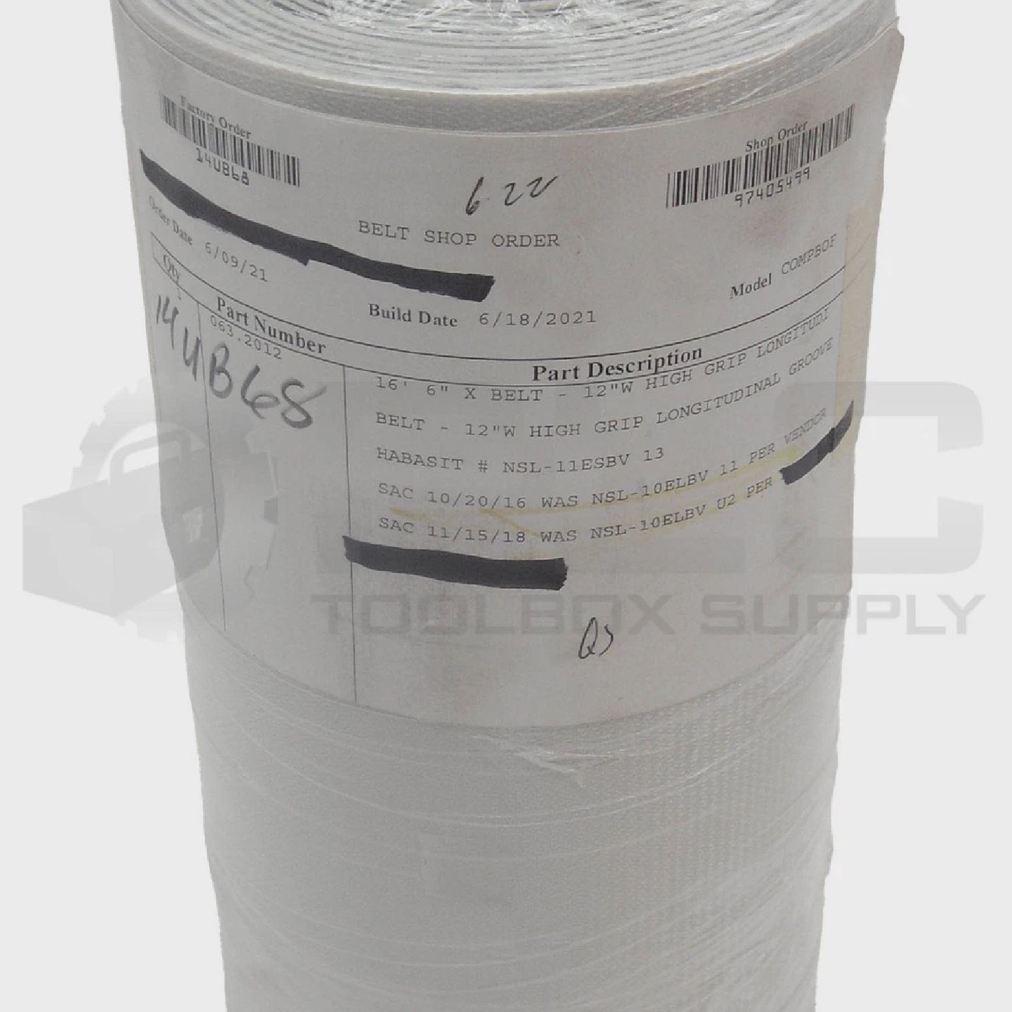 NEU 063.2012 Grtel 16 6 X 12 Hoher Griff Lngsrille Schwarz - 实物图