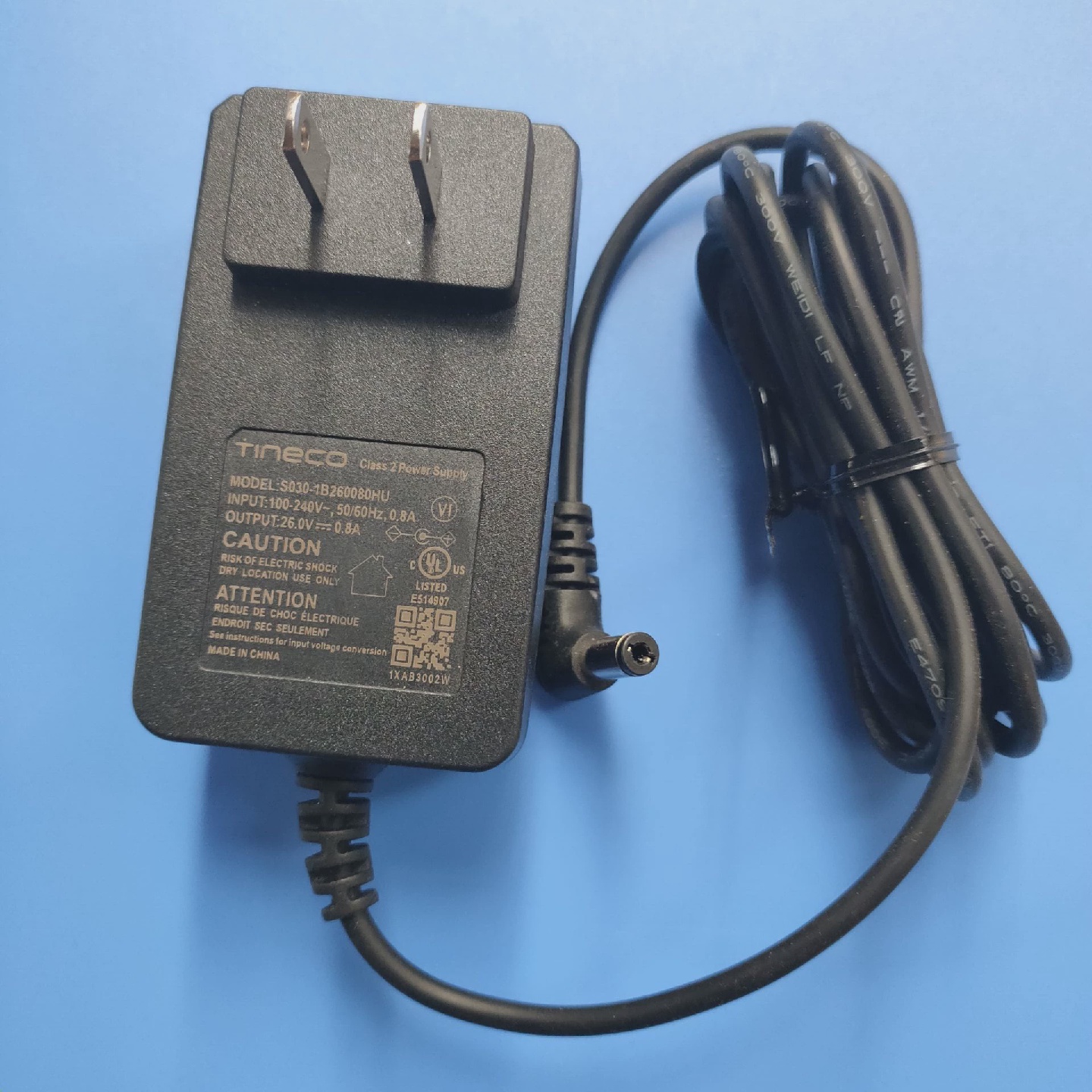 原装添可26V0.8A洗地机芙万电源适配器S030-1B260080HU充电器