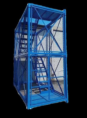 基坑防护梯笼建筑箱式防护封闭组装护笼安全爬梯桥梁施工安全梯笼