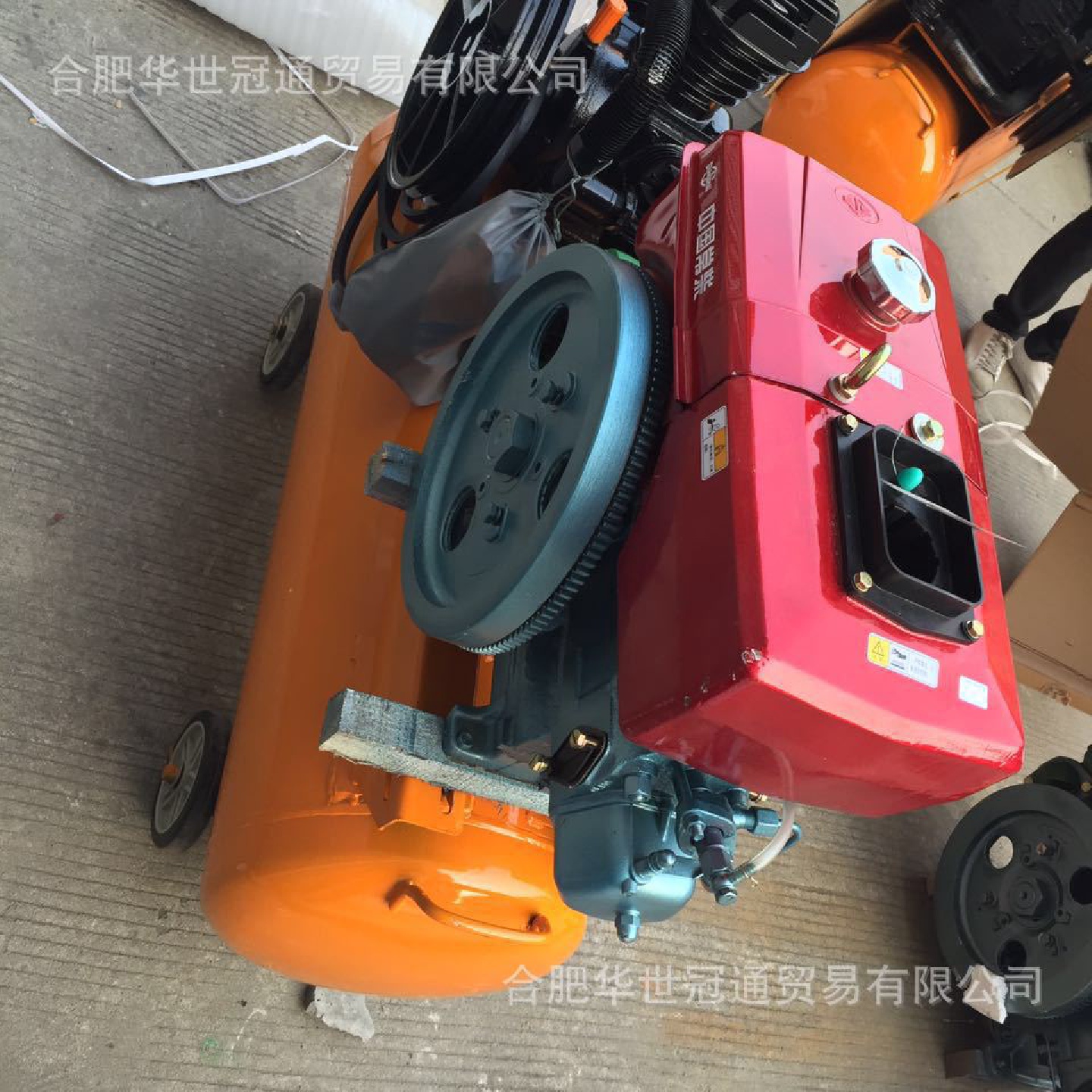专业常柴动力0.9空气压缩机工业级柴油机空压机流动补胎