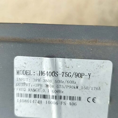 众辰H6400S一75G90P一4变频器配件-询