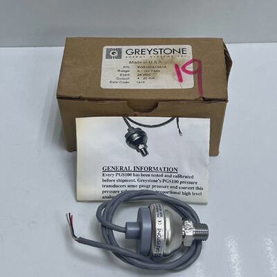 GREYSTONE PGS100A13A1A GAUGE PRESSURE TRANSMITTER