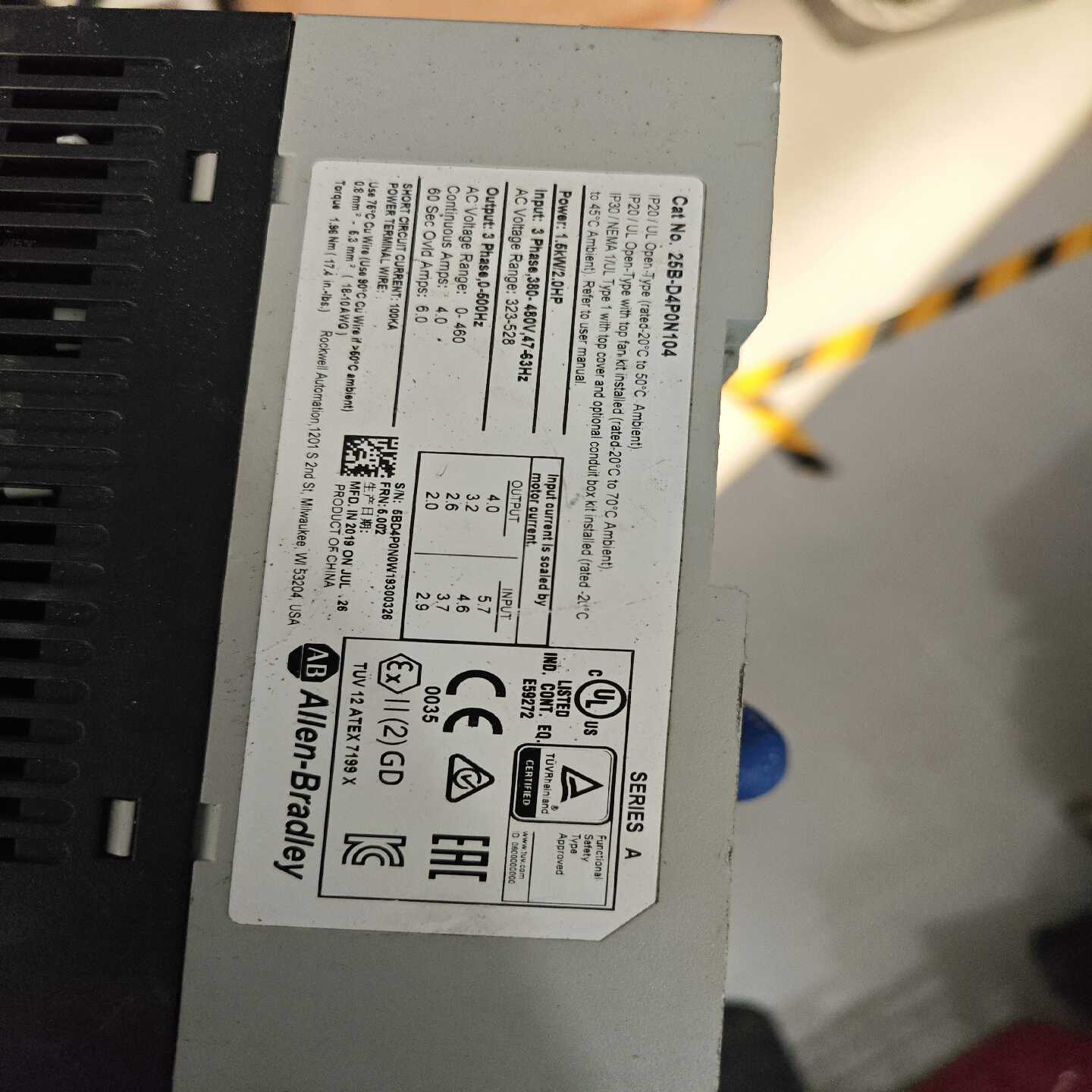 ab25b-d4p0n104驱动器询价