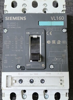 西门子断路器VL1603P160A-议价