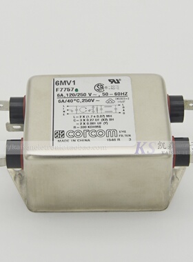 6MV1MV系列F77576609056-26A医疗设备低泄漏电流Corcom滤波器