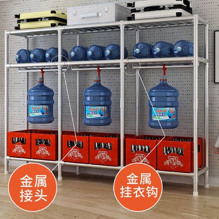 26MM加粗加固钢管衣柜简易布衣柜卧室组装非实木收纳柜出租房家用