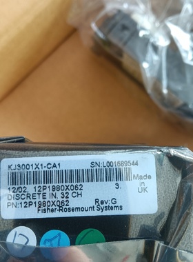 艾默生KJ3001X1CA1模块实物图全新原装正品议价