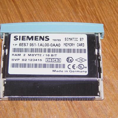 Siemens 6ES79511AL000AA0 E02 Simatic S7300 RAM 2MB used as n