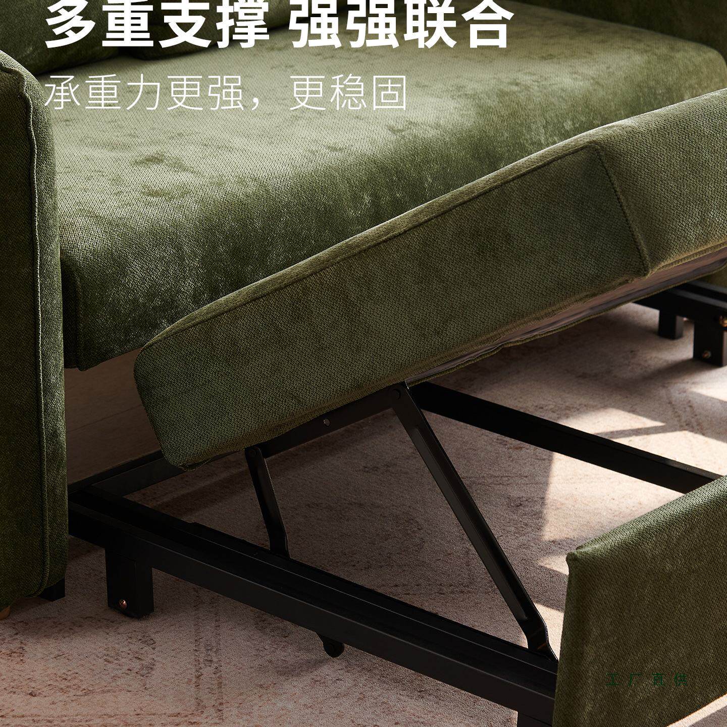 沙发床折叠两用小户型现代简约双人多功能可调节收缩伸缩沙发