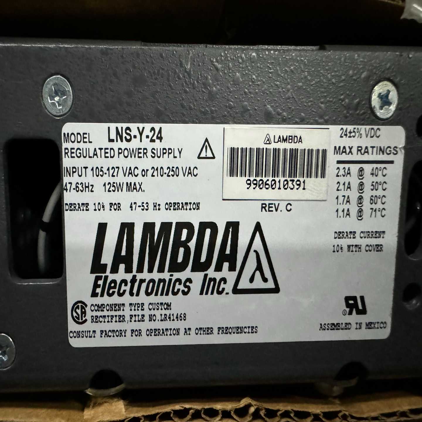 询价LAMBDALNS-Y-24电源模块可