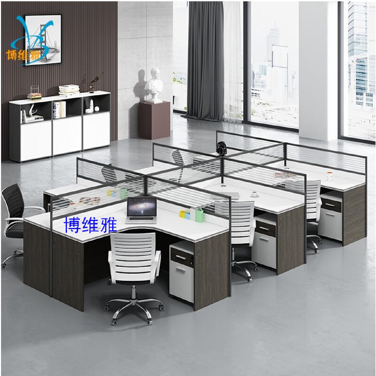 办公家具屏风职员办公桌椅组合办公桌电脑桌椅套装卡座简约现代