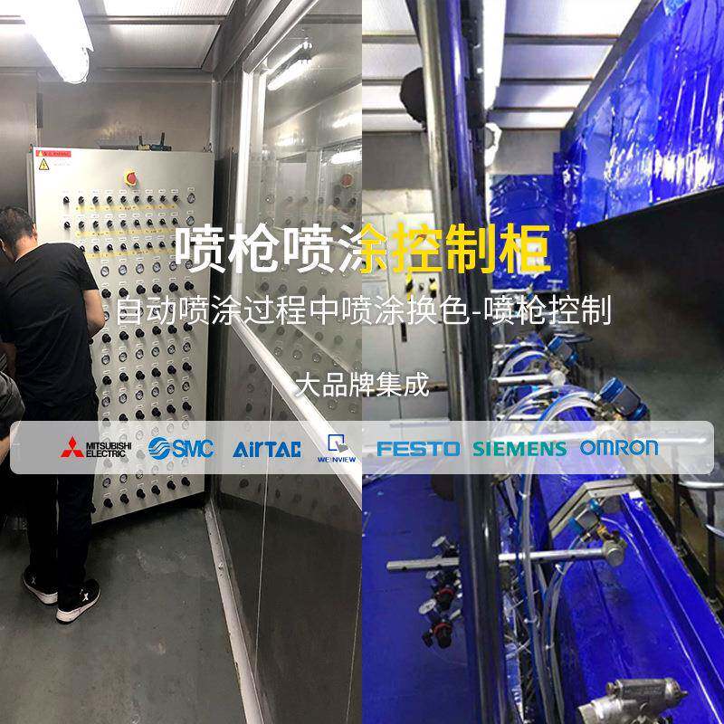 自动喷枪喷漆枪控制柜机械式PLC流水线机器人往复机喷涂控制箱