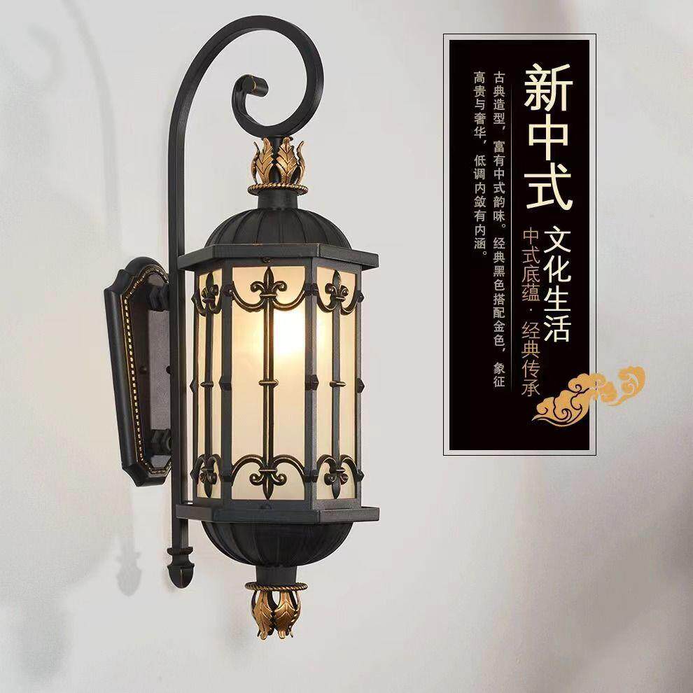 壁灯户外防水外墙灯led墙壁灯接电太阳能中式欧式复古庭院灯