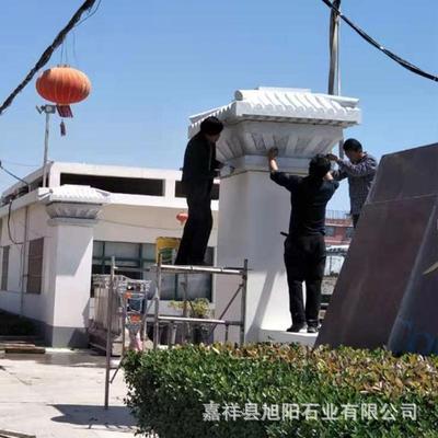 石雕石阙公司大门口景区大门口古建宫庙陵墓石阙青石花岗岩石阙