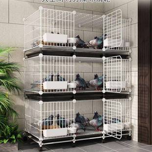 鸽子笼家用特大号养鸽子专用笼巢箱新型养殖柯尔鸭配对笼鸽舍鸽笼