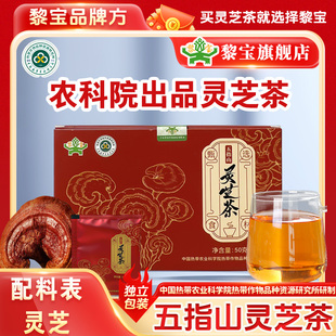 黎宝正宗海南五指山灵芝茶袋泡茶灵芝养生茶新品上市黎宝旗舰店