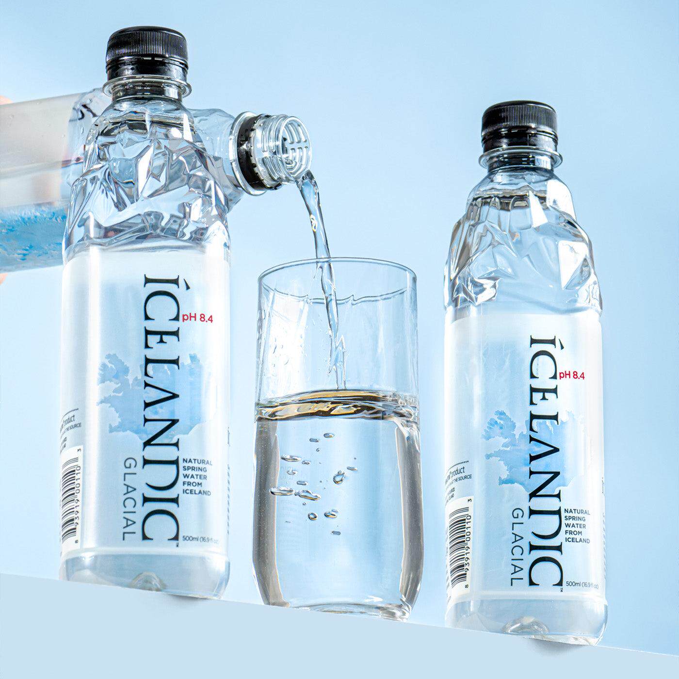 Icelandic冰岛原瓶进口1L1.5L泡茶冲奶粉家庭用8.4弱碱冰川矿泉水