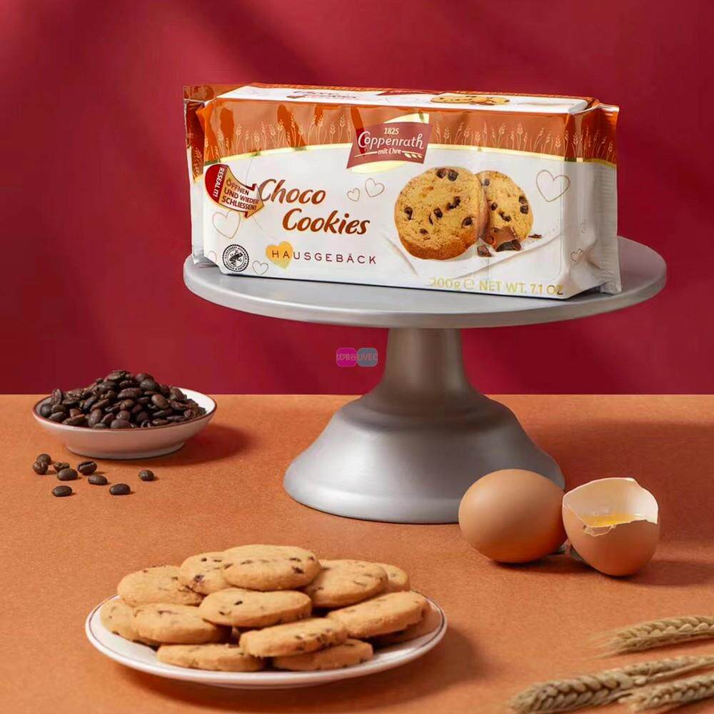 德国原装进口零食Coppenrath歌本瑞黄油香草榛子味巧克力曲奇饼干