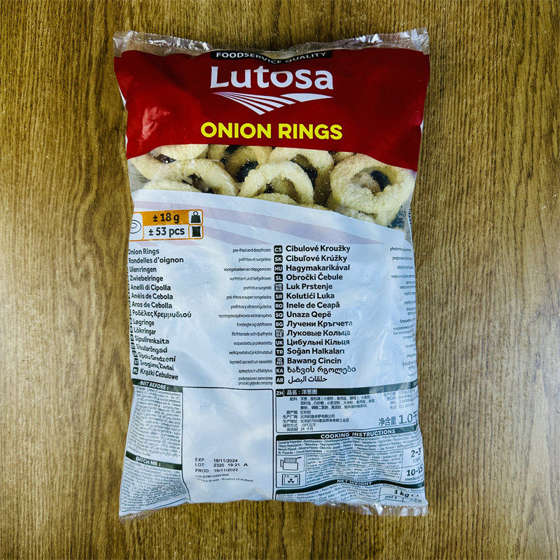 路多萨洋葱圈1kg/包 Lutosa薯条制品 冷冻半成品油炸小吃西餐原料