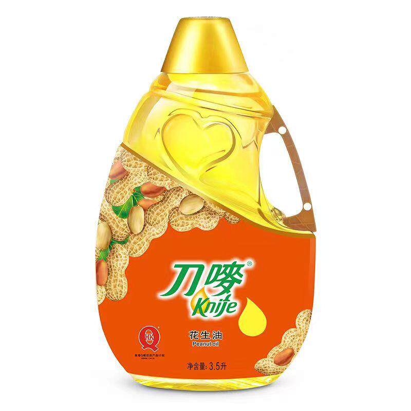 刀唛纯正压榨花生油3.5L