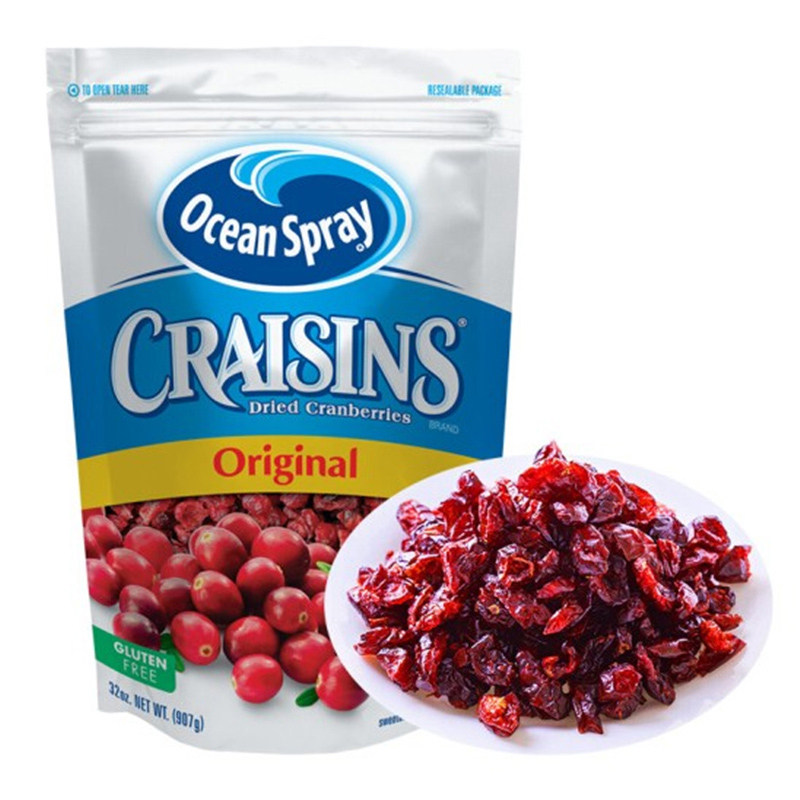 进口OceanSpray优鲜沛蔓越莓干907g饼干材料烘培专用即食果干零食
