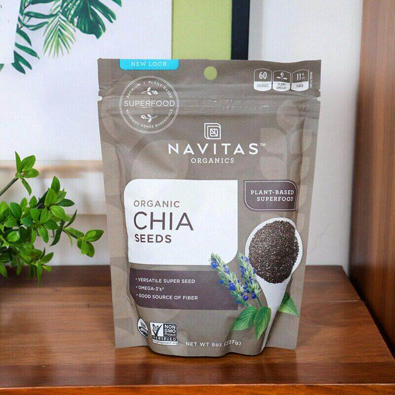生酮美国Navitas Chia Seeds有机奇亚籽无糖无麸增强饱腹高脂肪酸