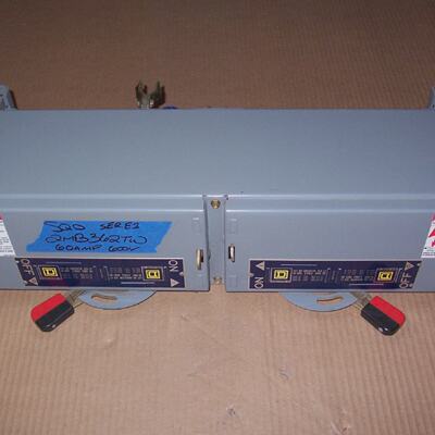 Square D QMB QMB362TW 60 600V Fusible Fused  Panelboard Swit