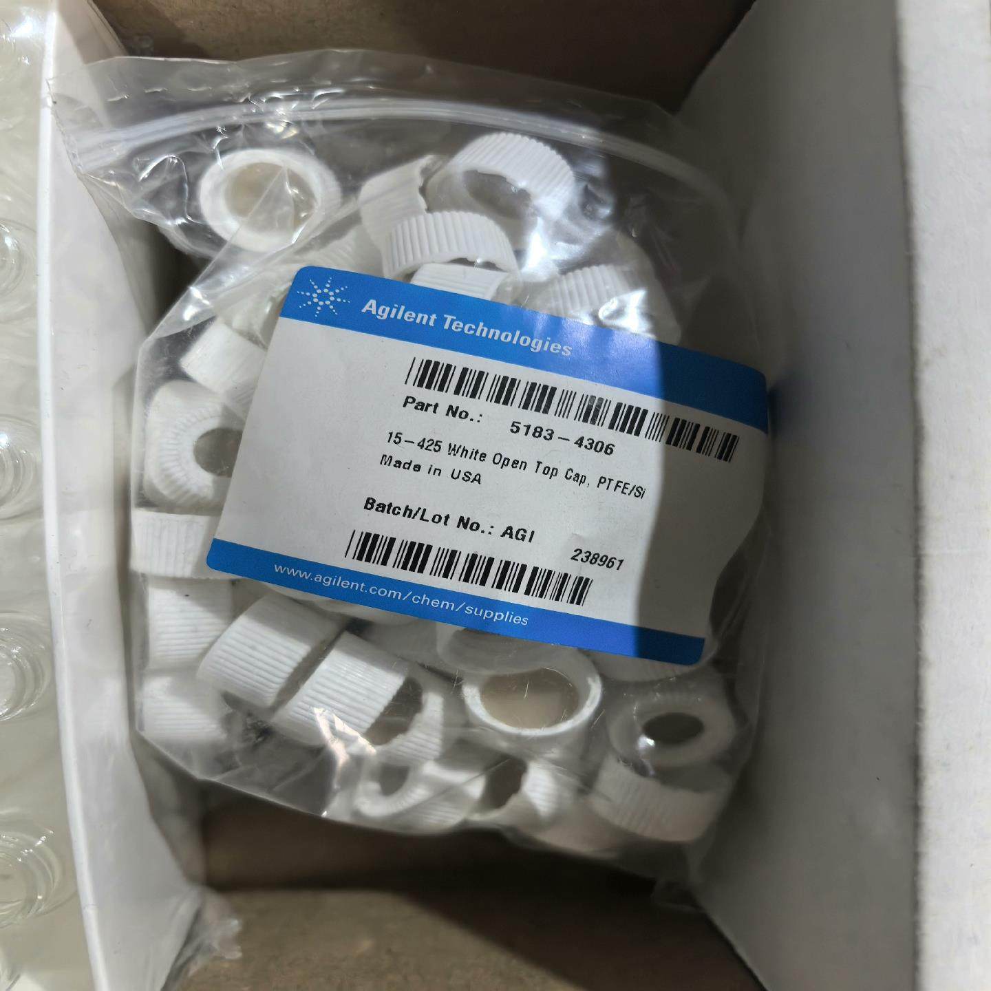 5183-4332存储瓶套件，12mL，19X65 透明样品（地坛设备）