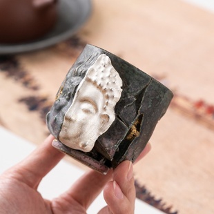 第二集建盏主人杯敦煌印象一念神魔金银彩家用高端把玩茶器茶盏杯